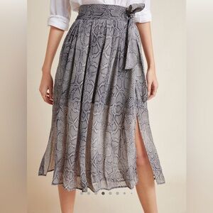 Maeve Annette Snake Print Midi Skirt, Size 6
